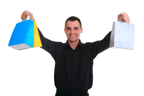 Happy shopping man — Stock Photo, Image