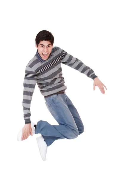Hombre feliz saltando —  Fotos de Stock