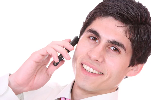 Homem de negócios ao telefone — Fotografia de Stock