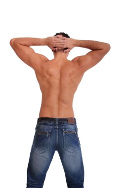 Genç casual adam izole