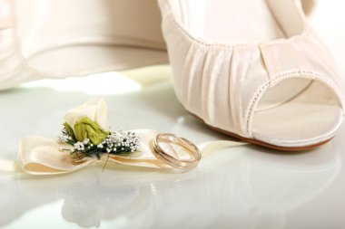şık düğün ayakkabıları kompozisyon