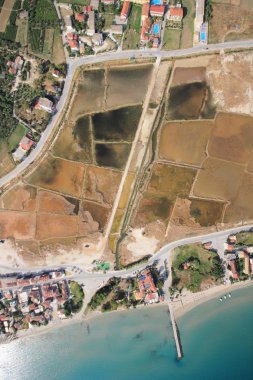 zakynthos adada havadan görünümü