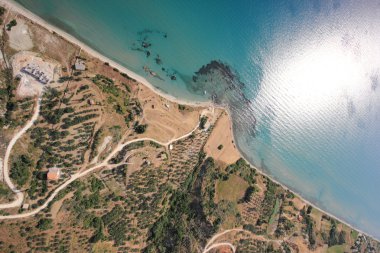 zakynthos adada havadan görünümü