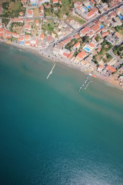 zakynthos adada havadan görünümü