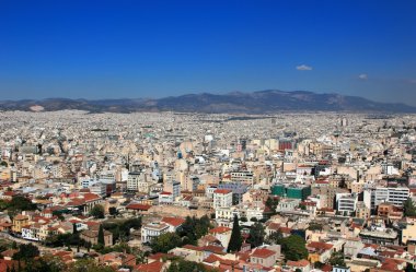 Athens view from Acropolis clipart