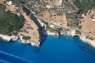 zakynthos adada havadan görünümü