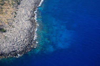 zakynthos adada havadan görünümü