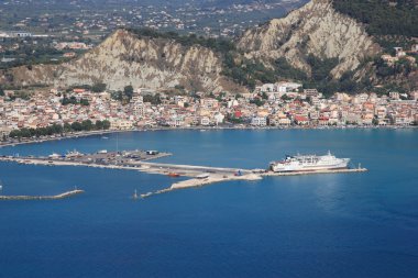 zakynthos adada havadan görünümü