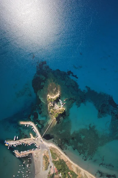 Вид с воздуха на остров Закинф — стоковое фото