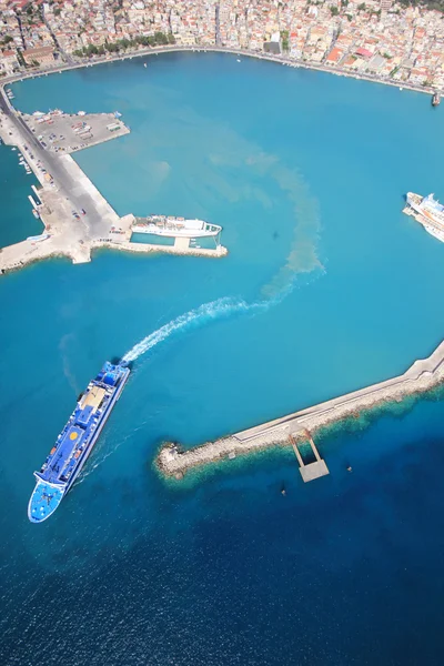 Vista aérea de la isla de Zakynthos — Foto de Stock