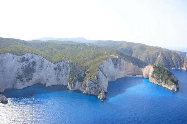 Letecký pohled na ostrově zakynthos — Stock fotografie