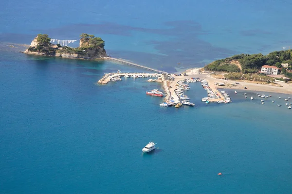 Zakynthos adada havadan görünümü — Stok fotoğraf