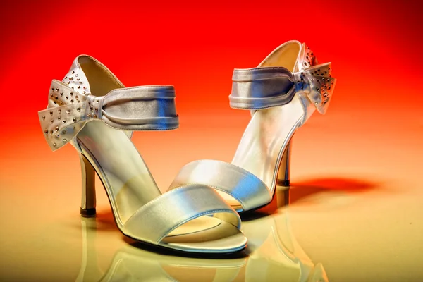 Sapatos de casamento elegantes — Fotografia de Stock