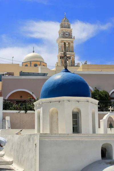 Santorini církev Řecko — Stock fotografie