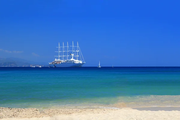 Sommaren på stranden i Grekland — Stockfoto