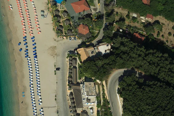 Playa de Valtos Disparo desde helicóptero —  Fotos de Stock