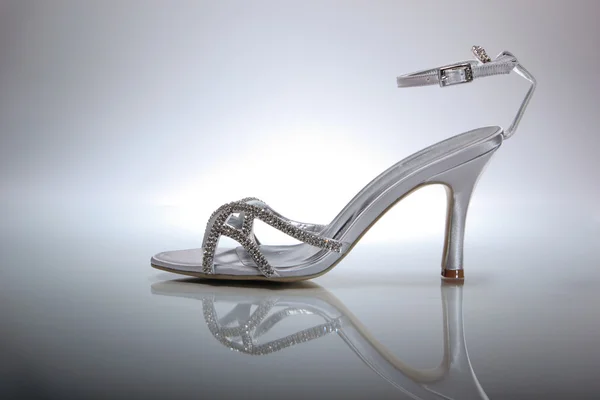 stock image Elegant wedding shoes