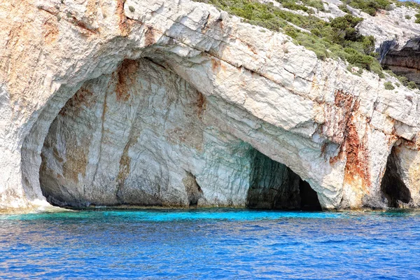 Blue caves on Zakynthos island — Stock Photo, Image