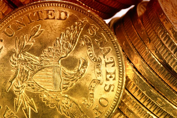 アメリカのゴールド コイン — ストック写真