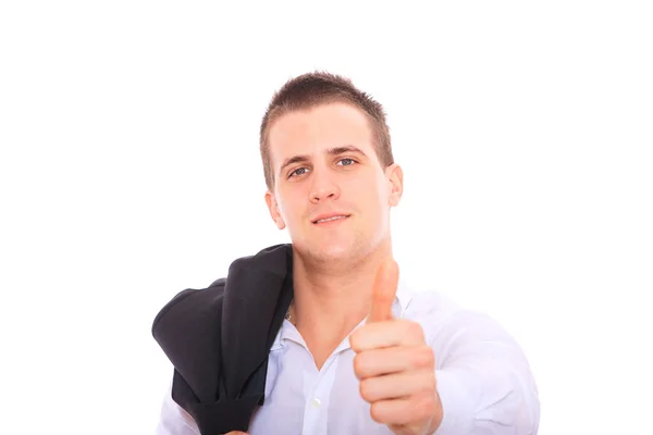 A business man with thumb up — Stock Photo, Image