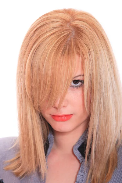 Beautiful blond wearing business outfit — Stock Photo, Image