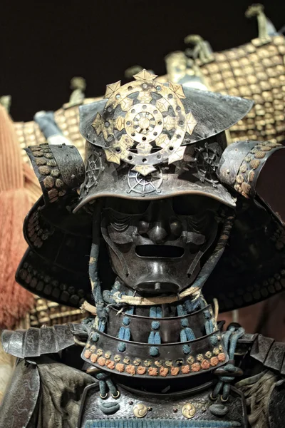 Armadura samurai en negro — Foto de Stock