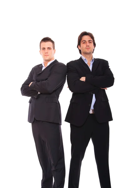 Twee business mannen portret — Stockfoto