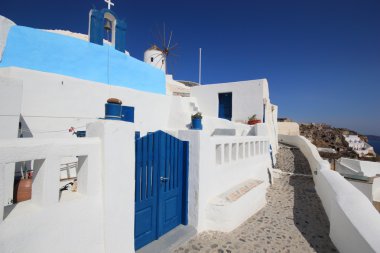 Görünüm fira Town - santorini Yunanistan