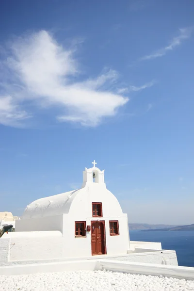 Santorini kyrka (oia), Grekland — Stockfoto