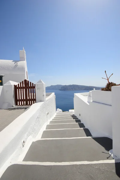 Weergave van Fira - santorini Griekenland — Stockfoto