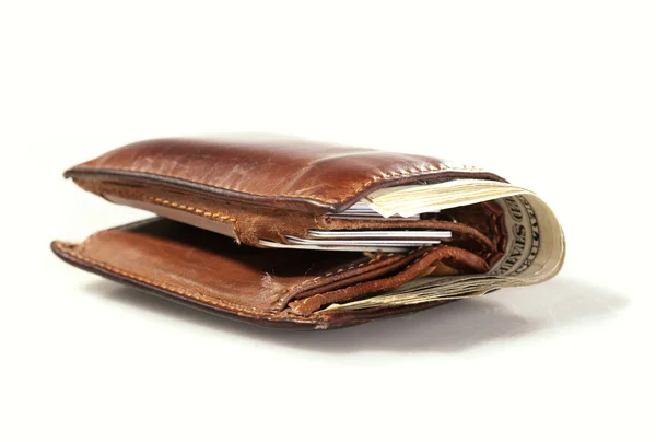 Portemonnee met geld — Stockfoto