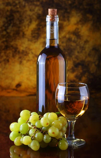 Skład wina białe — Zdjęcie stockowe