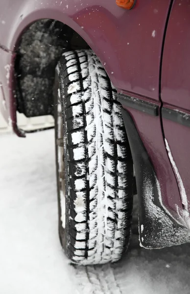 Зимние шины — стоковое фото