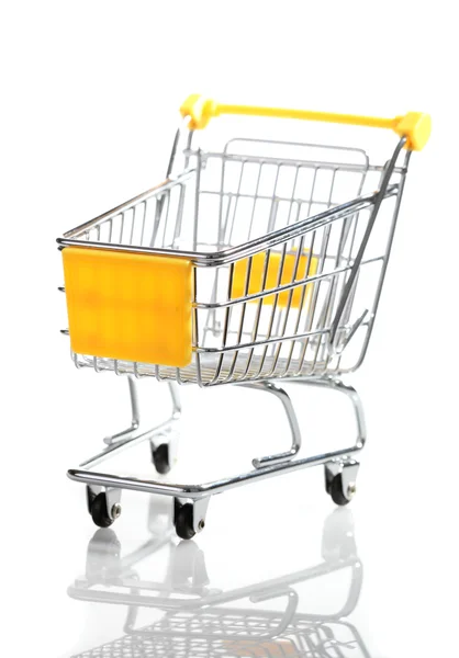 stock image Empty miniature shopping trolley