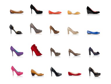 Fashionable female shoes clipart