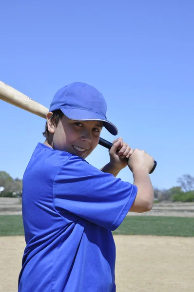 Vänsterhänt basebollspelare — Stockfoto