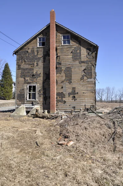 Altes Bauernhaus aus Holz im Osten von Pennsylvania — Stockfoto