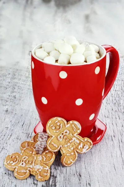 Cacau quente com marshmallows — Fotografia de Stock