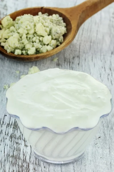 Mavi peynir salata sosu 2 — Stok fotoğraf