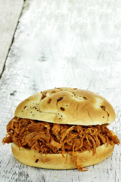 Pulled Chicken Sandwich — Stock Photo, Image