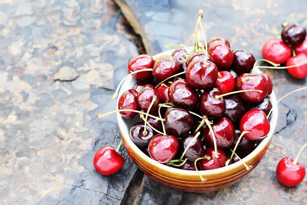 Bowl of Cherries — Stock Photo, Image