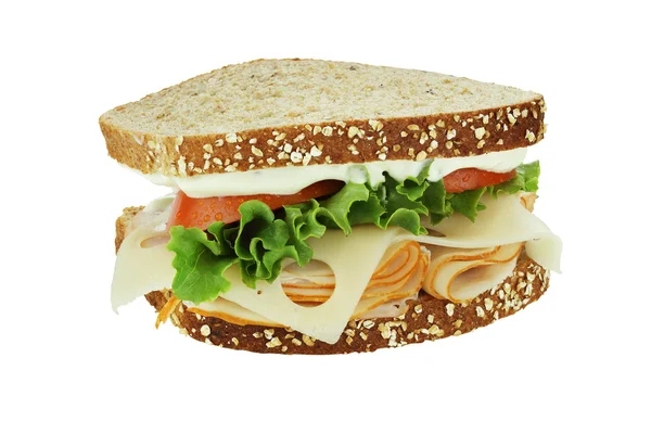Сэндвич с копченой курицей — стоковое фото