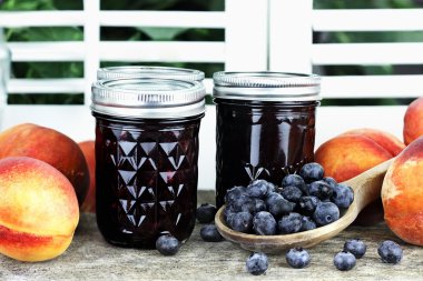 Blueberry Peach Preserves clipart