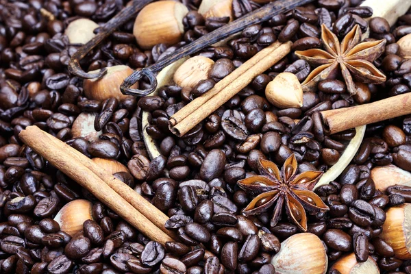 Gastronomische op smaak gebrachte koffie ingrediënten — Stockfoto