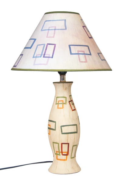 Красива настільна лампа з кераміки — стокове фото