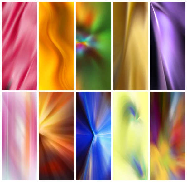 stock image Ten colorful abstract backgrounds