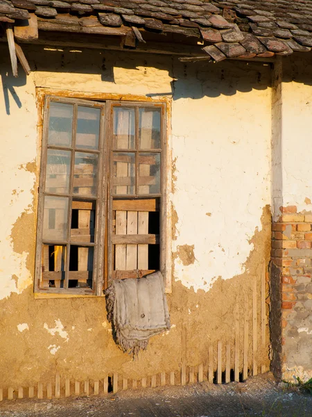 stock image Detail of the old demolished house