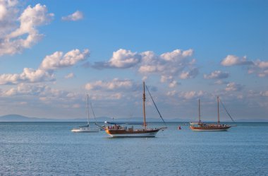 tekne yüzen nesebar huzurlu Karadeniz üzerinde yapılan