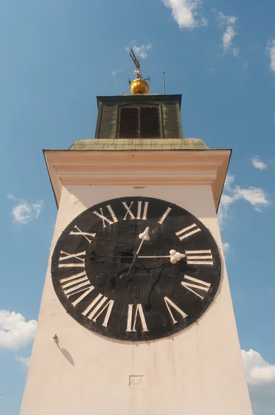 Tower clock on the sunny day — Stock Photo, Image