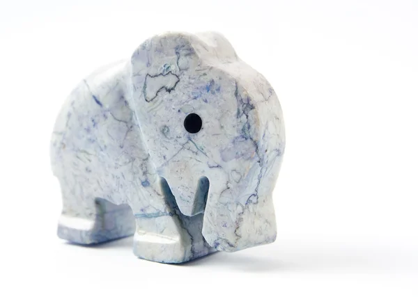 Small sculpture of elephant made of marble — Stock Photo, Image